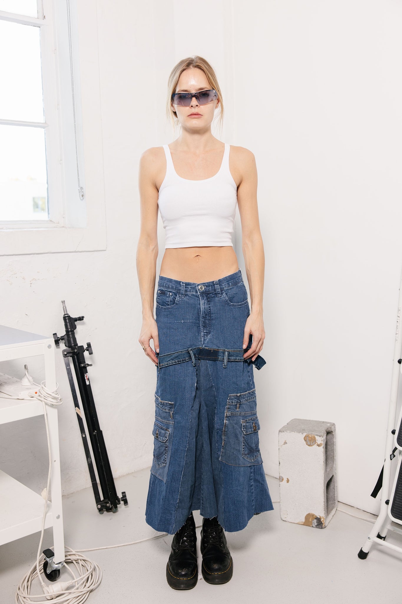 Reworked Lee Maxi Skirt