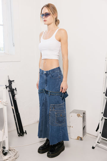 Reworked Lee Maxi Skirt